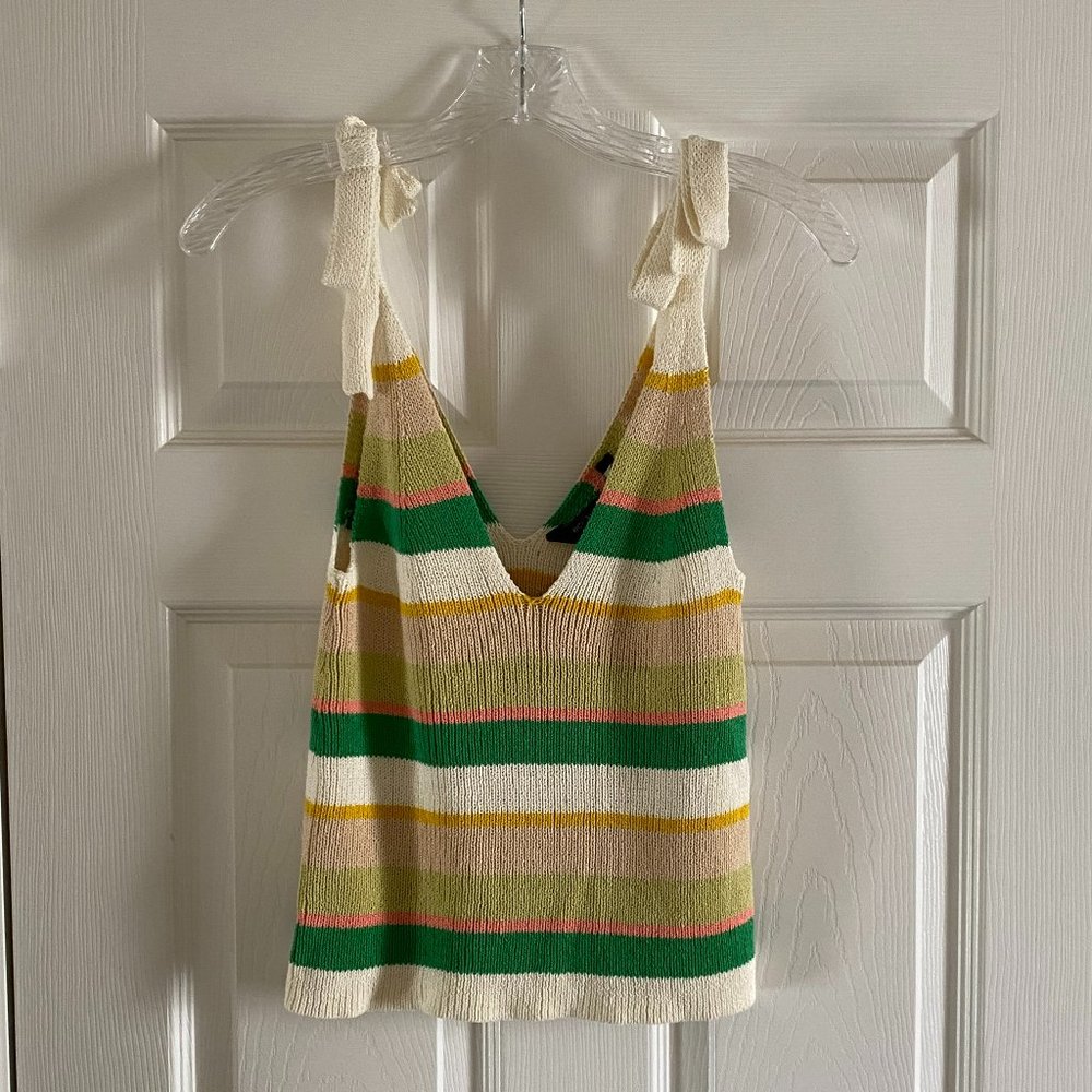 BCBG knit striped tank top - NWT